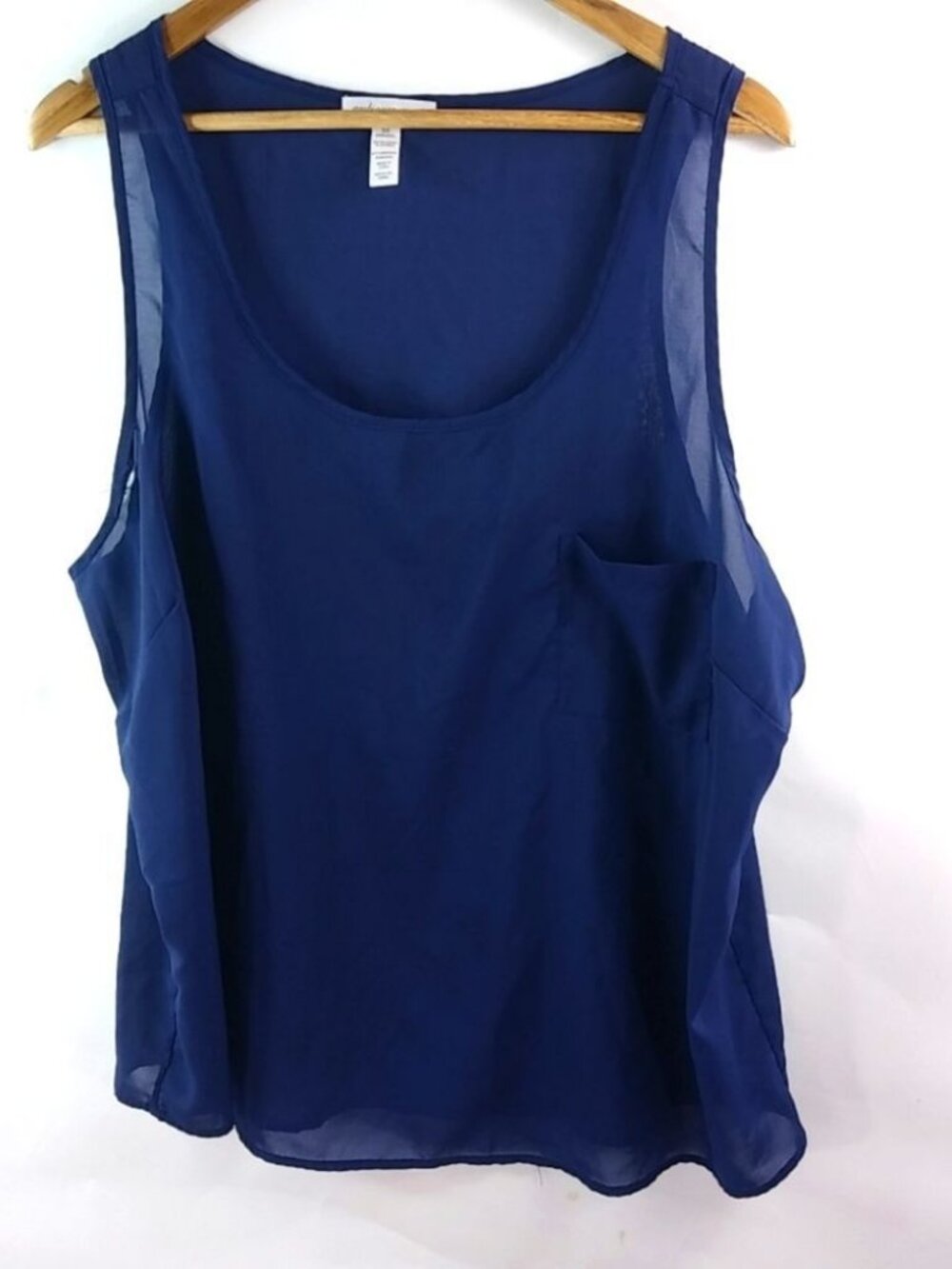 Ambiance Apparel 3X Navy Tank Top Plus
